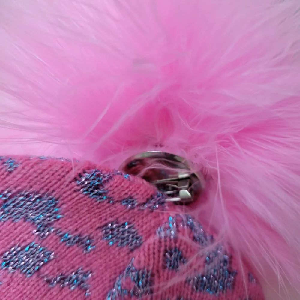 Jocelyn Kids PomPom Leopard Hat